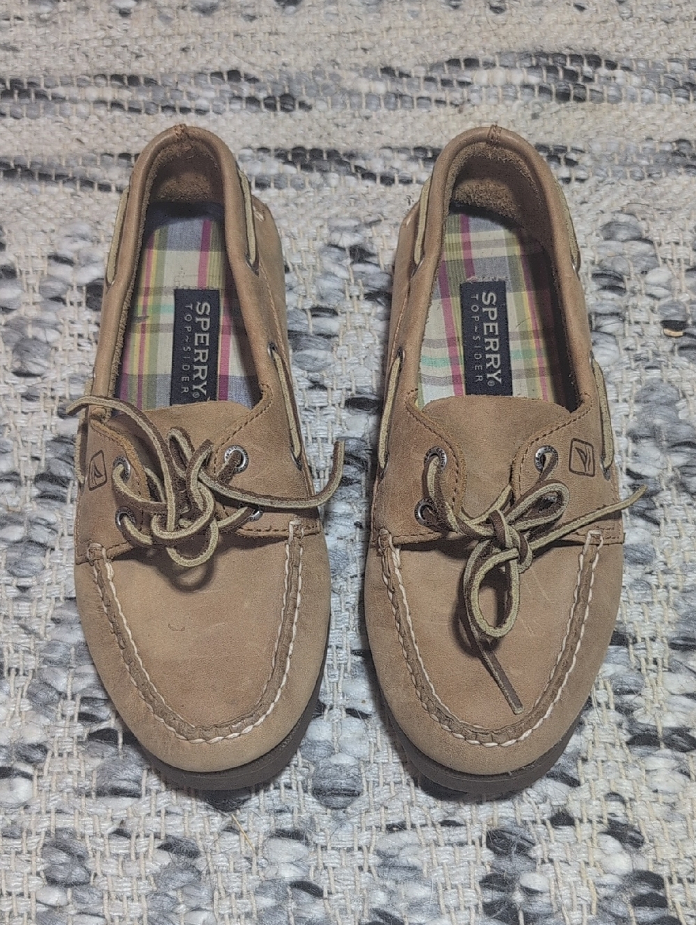Sperry Tan Suede Moccasin Boat Shoes